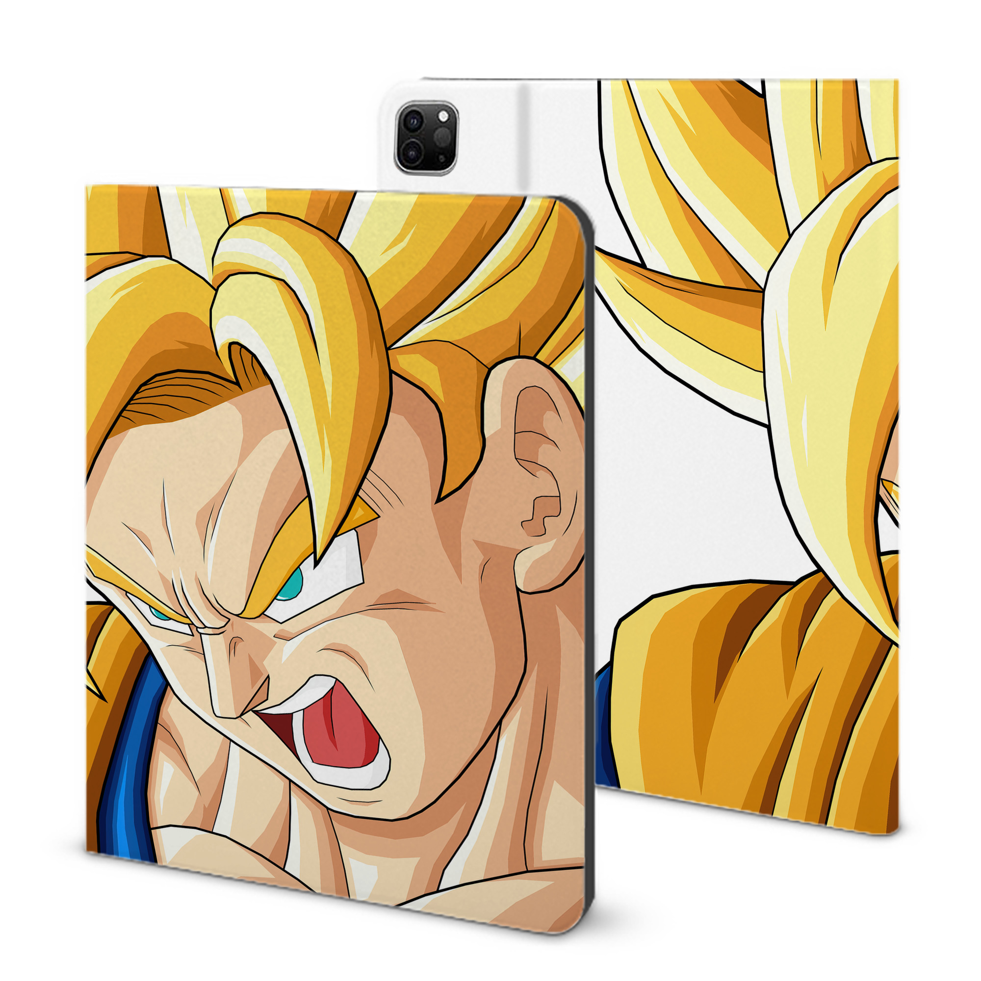 （画像用） ドラゴンボール DRAGON BALL IPad ケース ブック型 PUレザー TPU 耐衝撃 軽量 薄型 ペン収納なし 全面保護 IPad 各モデル対応